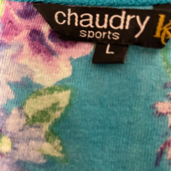 PRICE DROP! Chaudry Soft V-Neck Floral Embellished  Top  - Women's Large - Picture 11 of 12